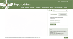 Desktop Screenshot of baptistkirken.dk