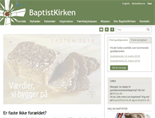 Tablet Screenshot of baptistkirken.dk